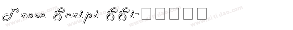 Prose Script SSi字体转换